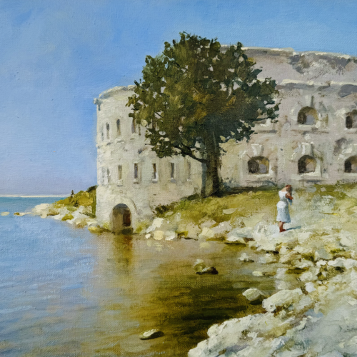 Картина «У Михайловской Батареи»